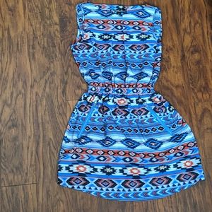 Aztec print dress